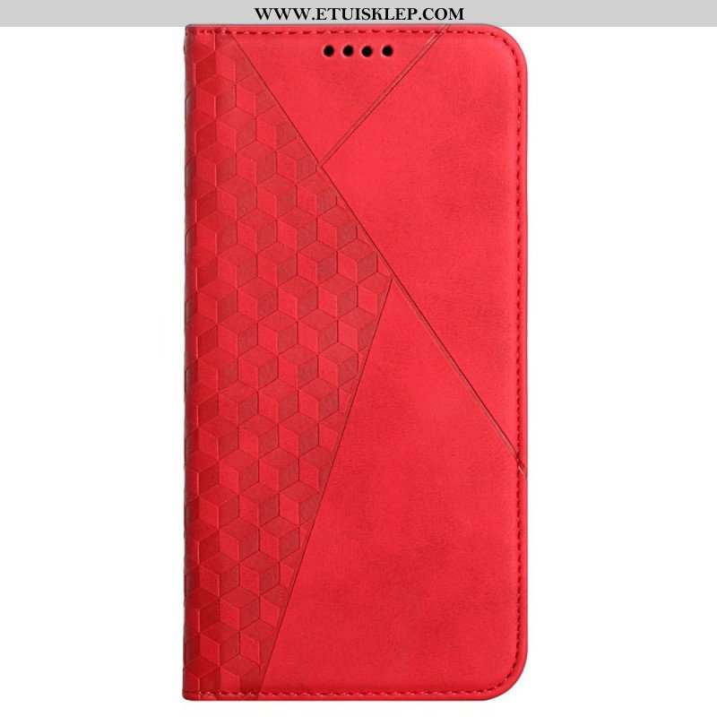 Etui Na Telefon do Samsung Galaxy M12 / A12 Etui Folio Efekt Geo Skóry